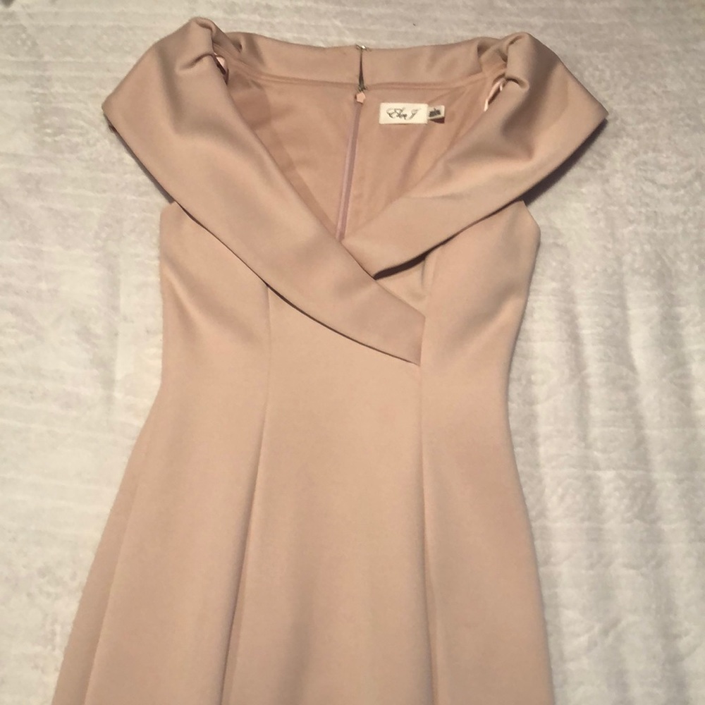 long cream/pink dress